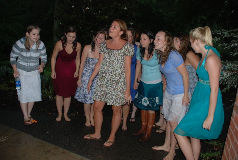 UNCG Sapphires: Singing A’Cappella, at Night, in the Rain