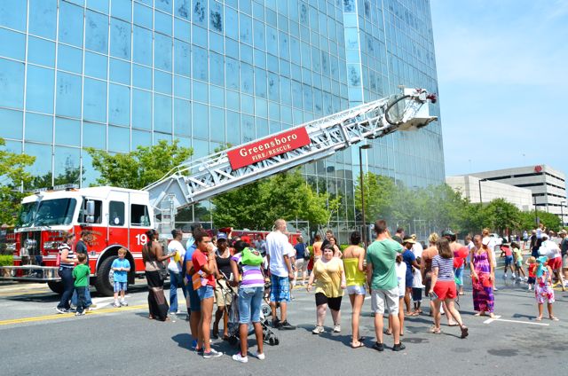 Greensboro Fire Rescue on Elm St.