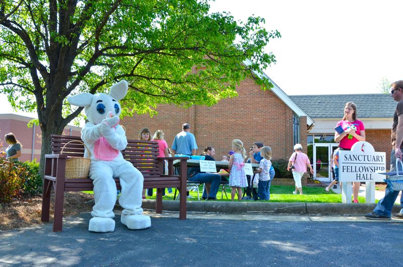 Easter Bunny at Church