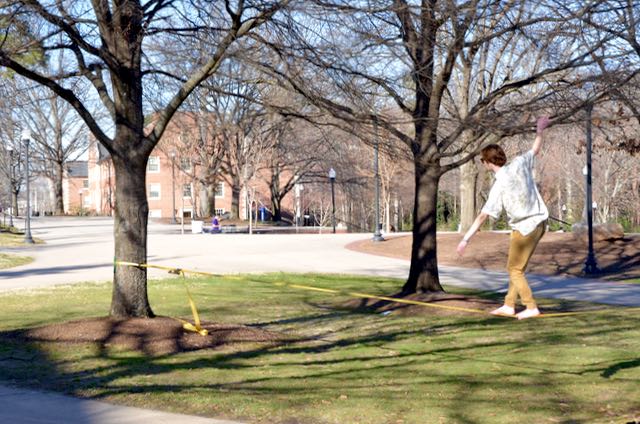 Slacklining: A Balancing Act