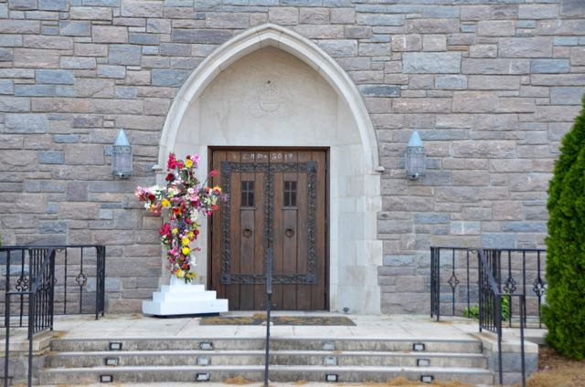 Cross of Flowers at Eastertide