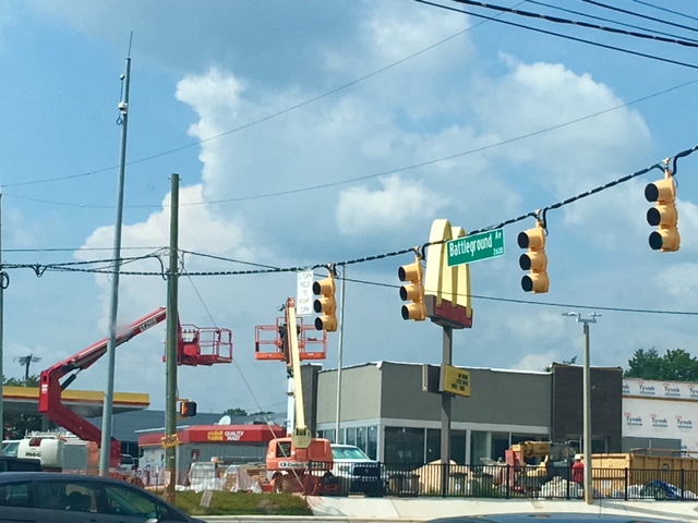 Construction Continues on Battleground Avenue