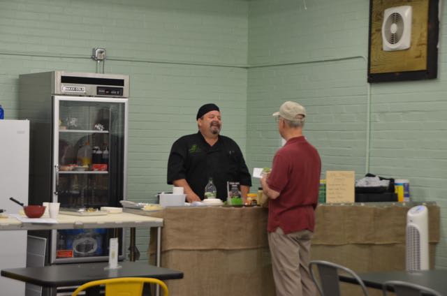 Chef Chris Scalici at the Greensboro Farmers Market