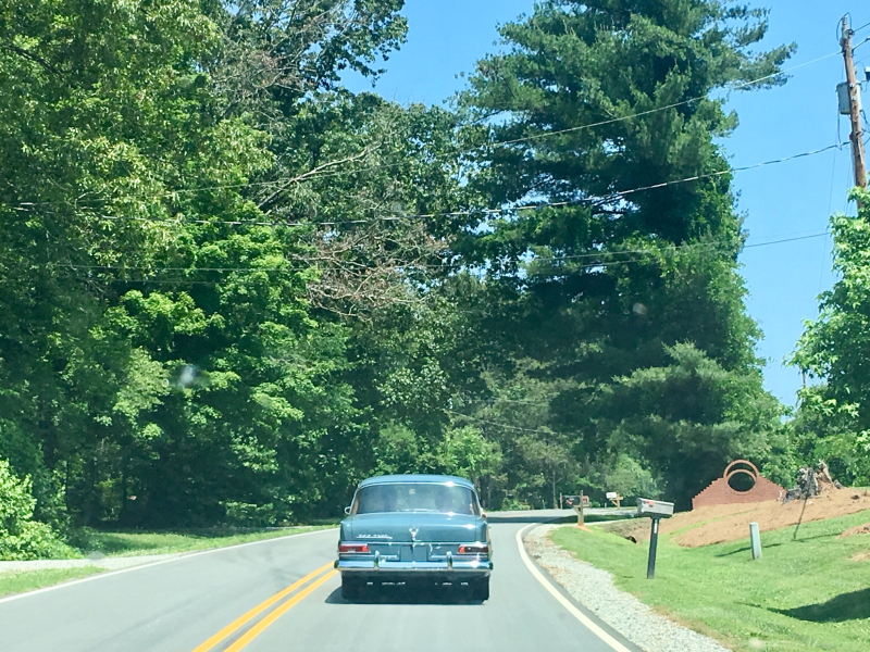Country Ride in Vintage Mercedes