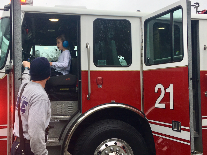 Caleb and the Firemen of Station 21