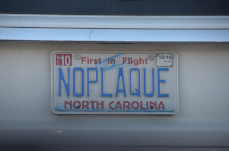 No Plaque in North Carolina!