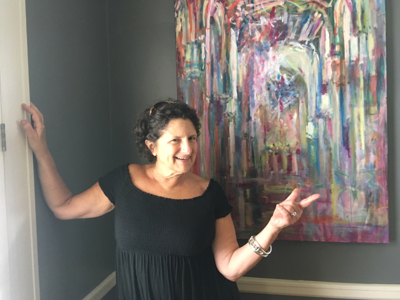 Denise Landi and Her Painting of First Presbyterian Church