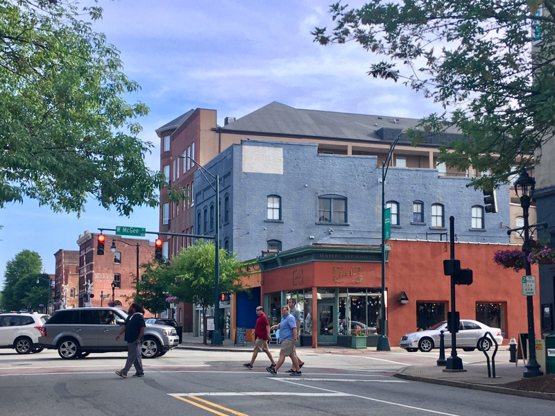 Hamburger Square in Downtown Greensboro