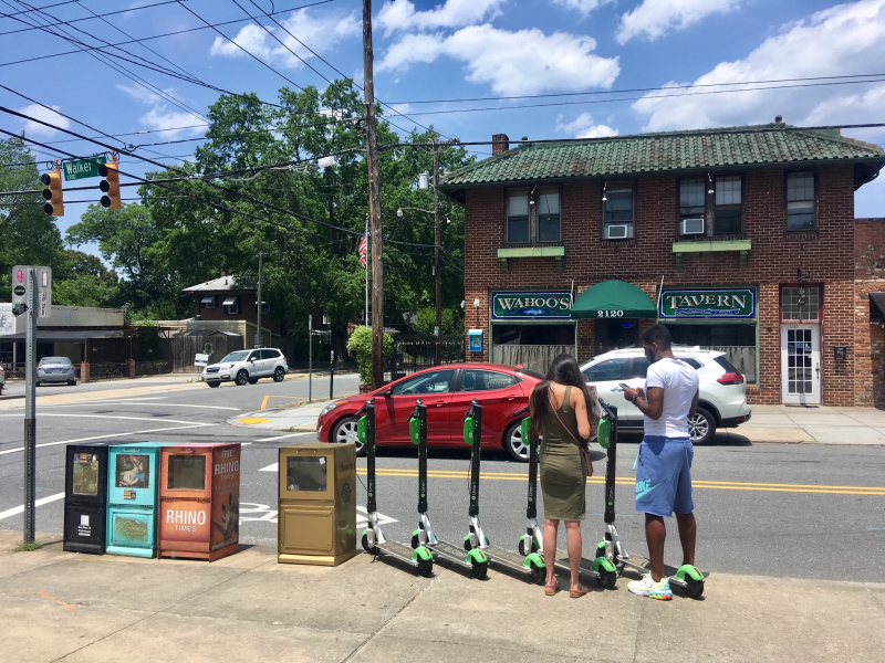 Lime Scooters in Lindley Park