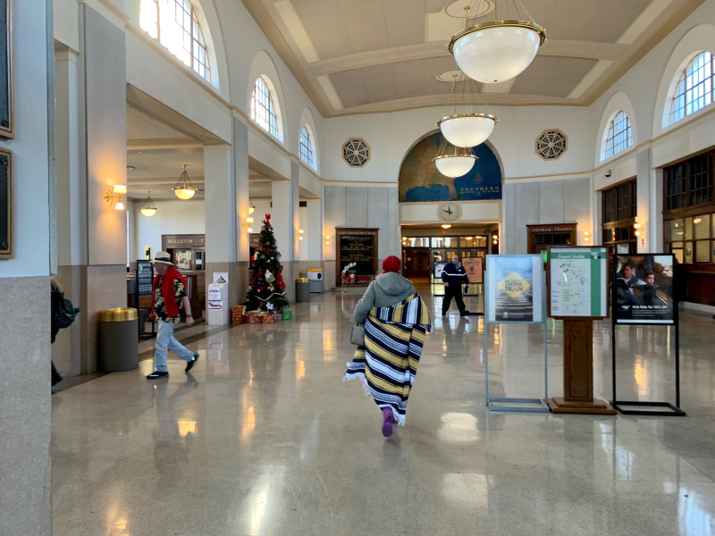 By Train from the J. Douglas Galyon Depot