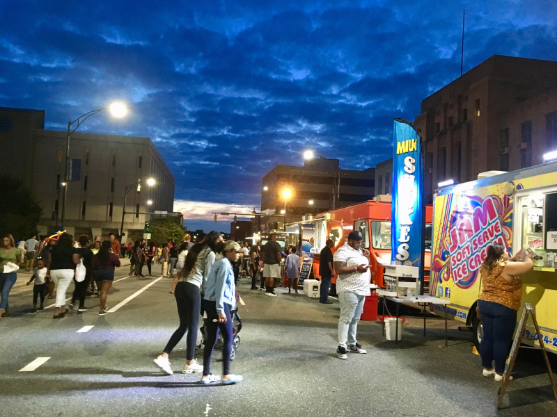 Food Truck Festival Street Scene