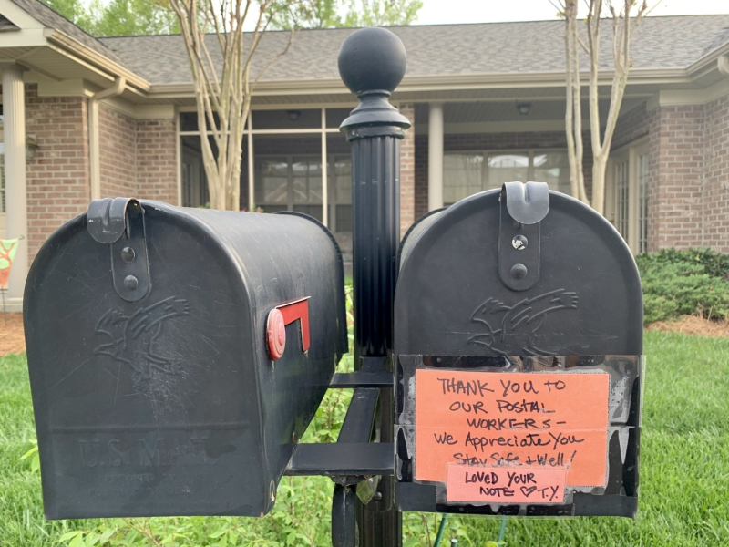 Thank you Postal Workers