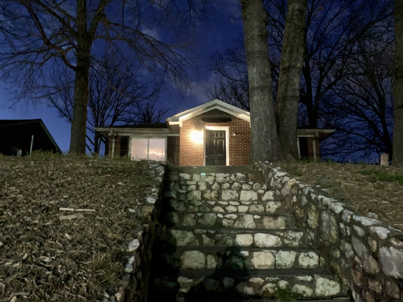 Granite Wall and Stairs
