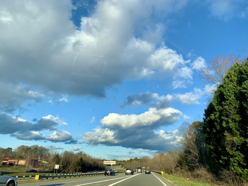 Nature and the Glorious Sky along Bryan Blvd