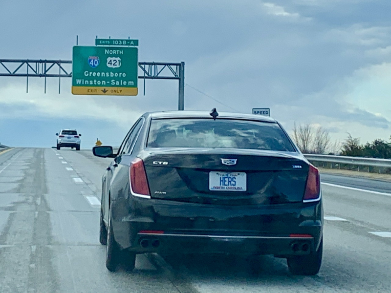 HERS in Her Car on the Highway!