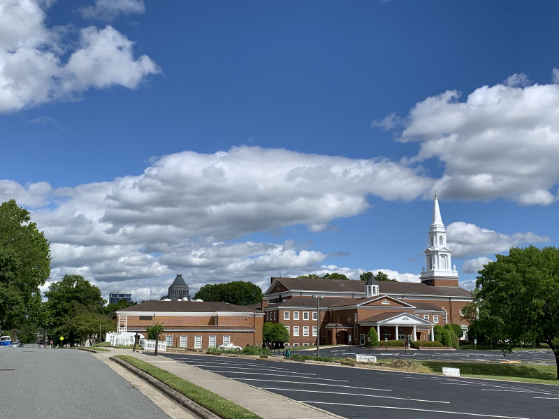 The First Baptist Church and Lincoln Financial Building