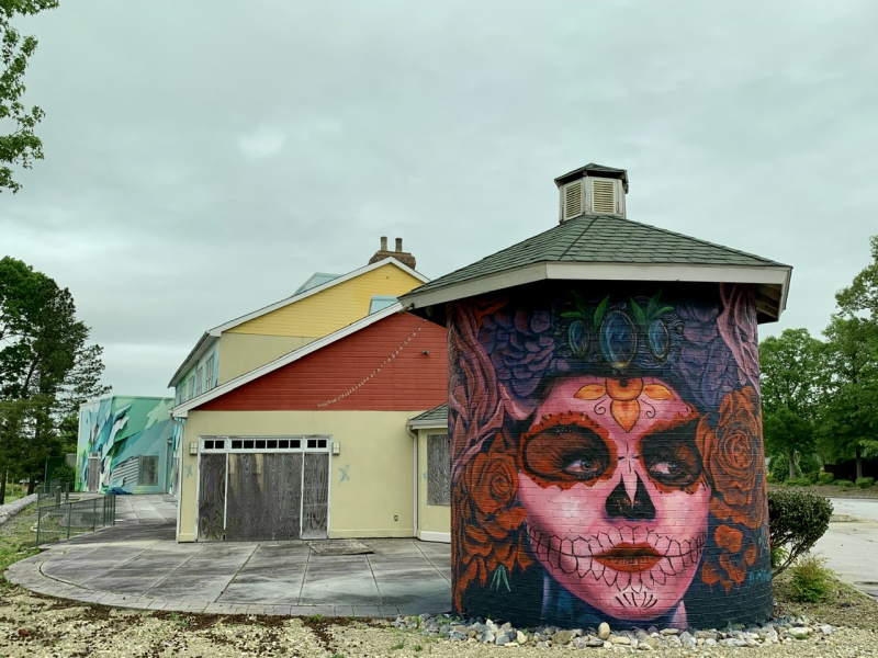 La Catrina Mural, In the Round, on Cone Boulevard