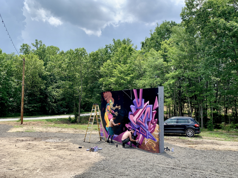 Morgan and Sanchez @Outdoor Street Art Gallery