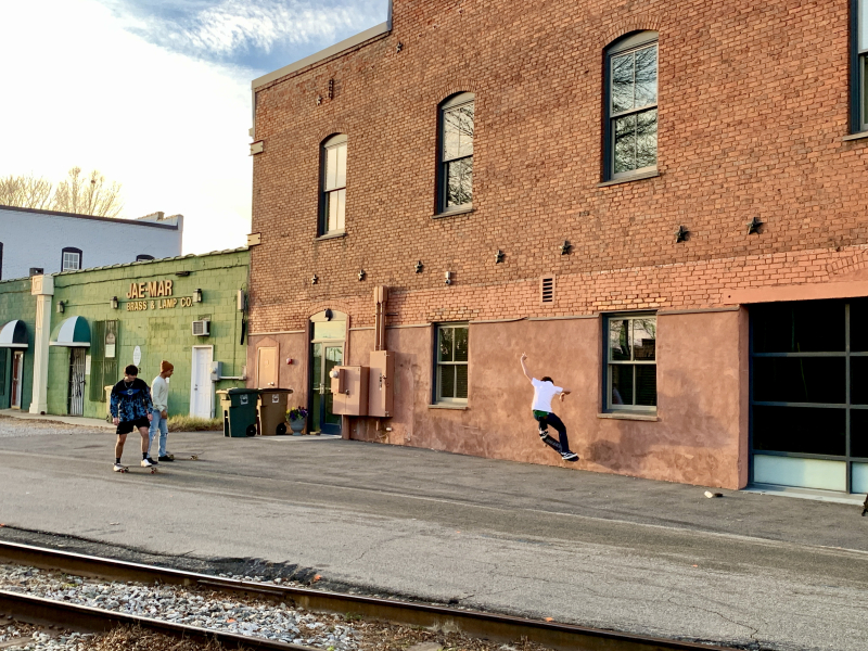 Skateboarding in Greensboro