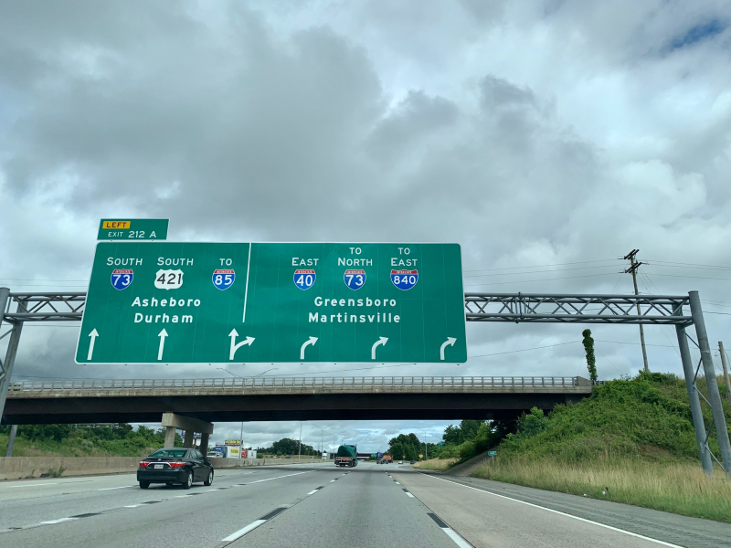 I-40 and the Big Highways around Greensboro