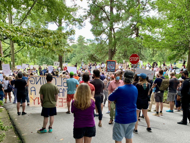 Protest at the Home of the Postmaster General