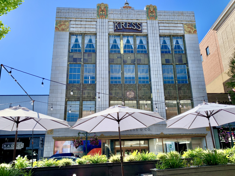 The S. H.  Kress Building of 212 S. Elm Street