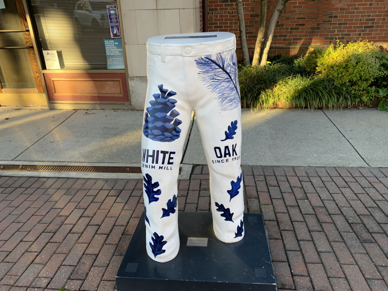 White Oak Denim Mill Sculpture from the Jeansboro Series