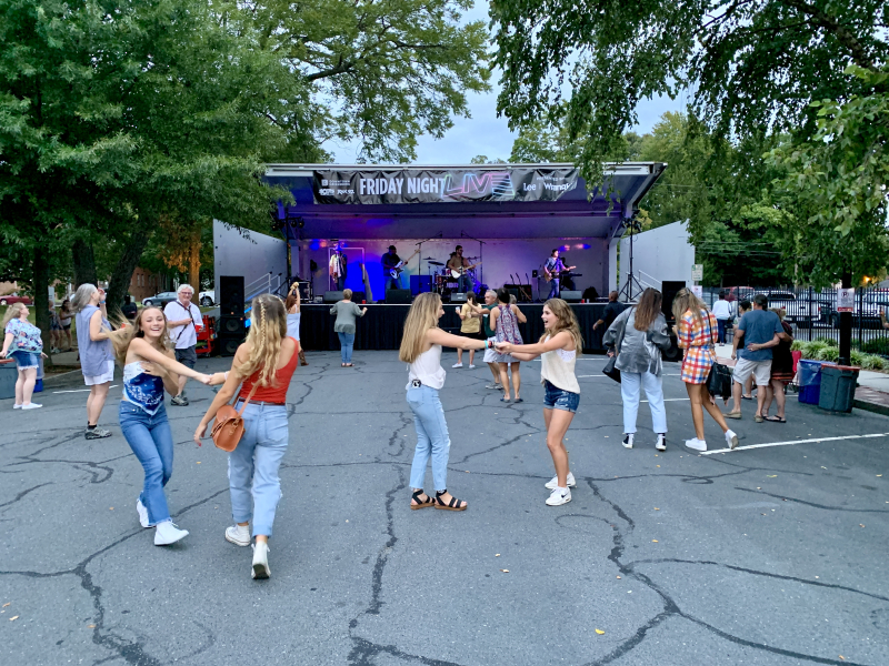 Downtown: From LeBauer Park to Elm & Lewis Streets