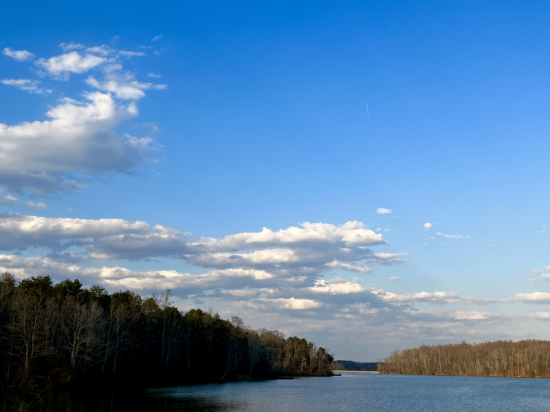 Beautiful Sky Over Lake Higgins