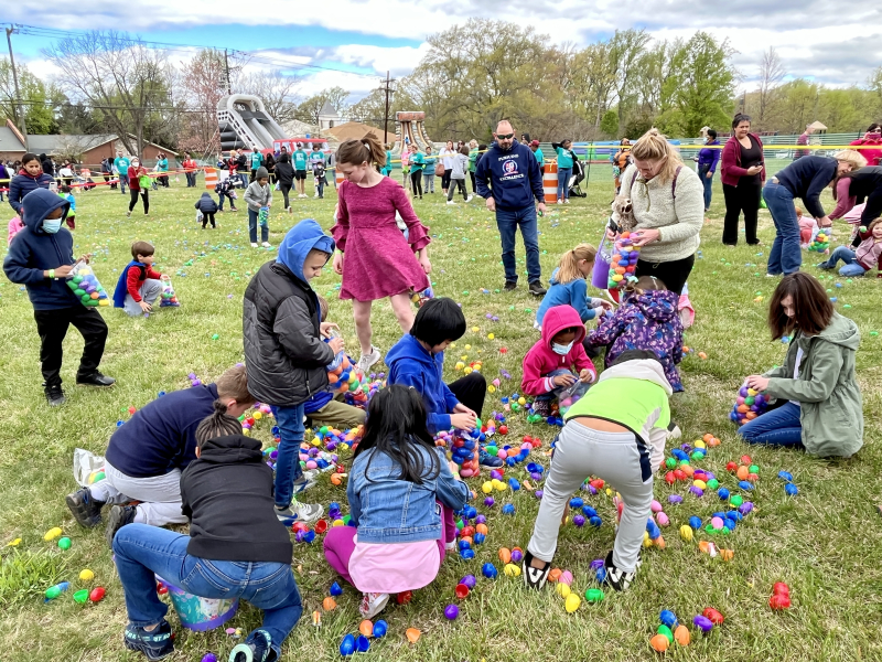 Friendly Avenue Baptist Church Fire Truck Easter Egg Drop