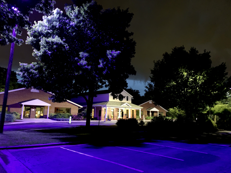 Purple Lights at Montessori School