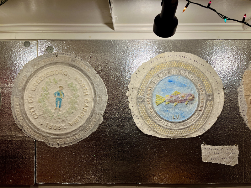 Cast Impressions of Manhole Covers