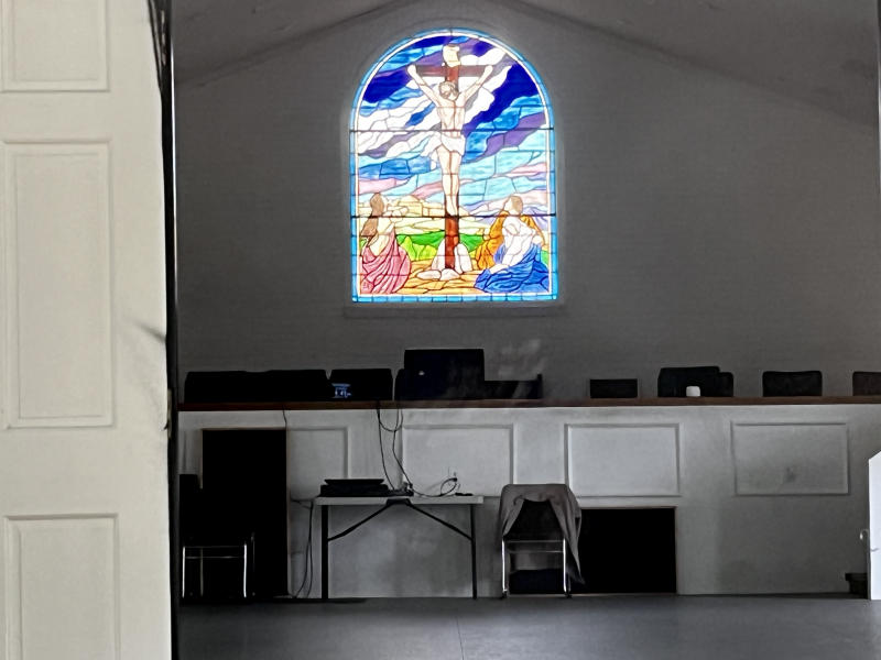 Stained Glass Window, From When the Building Was a Church…