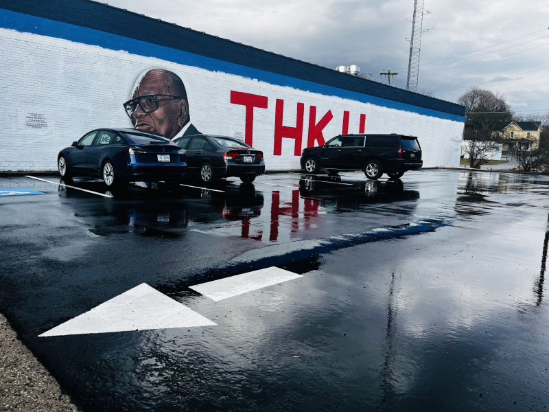 Dr Alvin Blount, Mural on South Elm Street