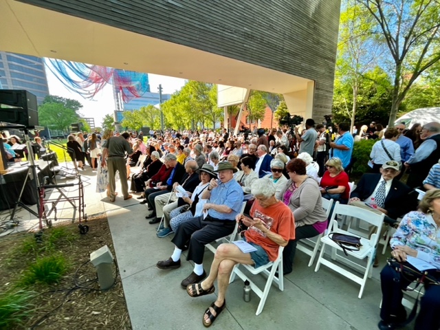 Dedication Ceremony in LeBauer Park