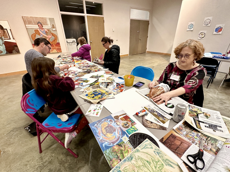 First Friday Collage Event