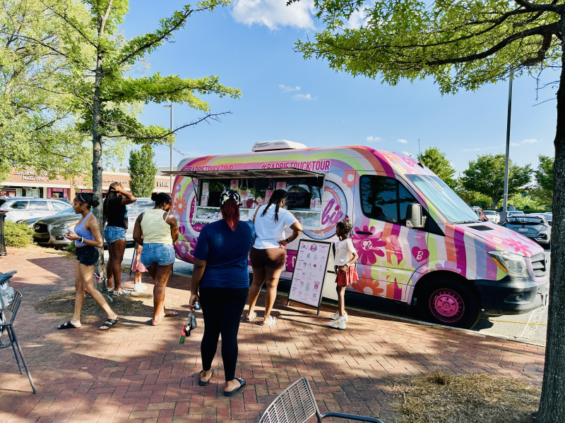 The Barbie Truck Tour Visited Friendly Center on Saturday!