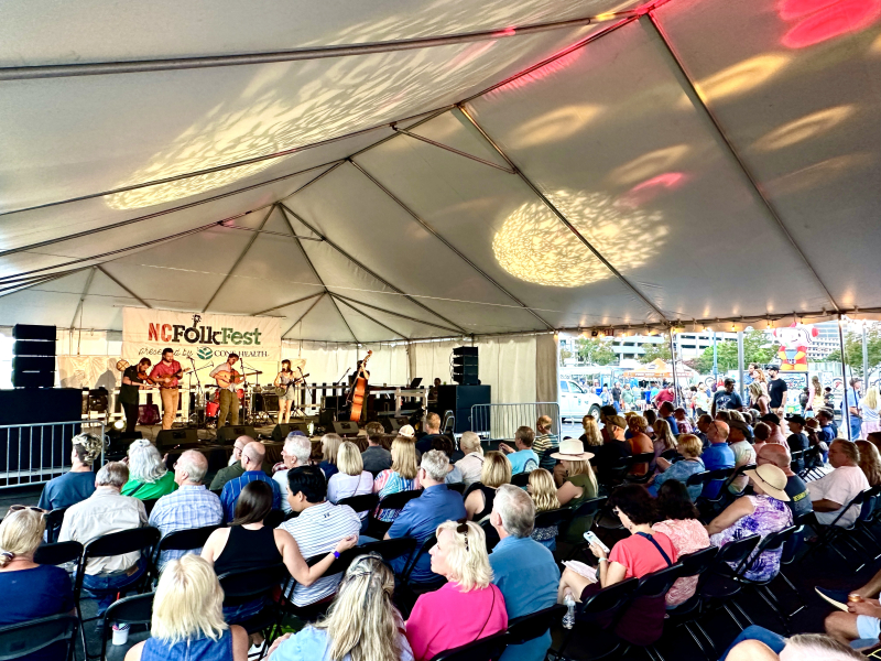 Depot Stage at the North Carolina Folk Festival