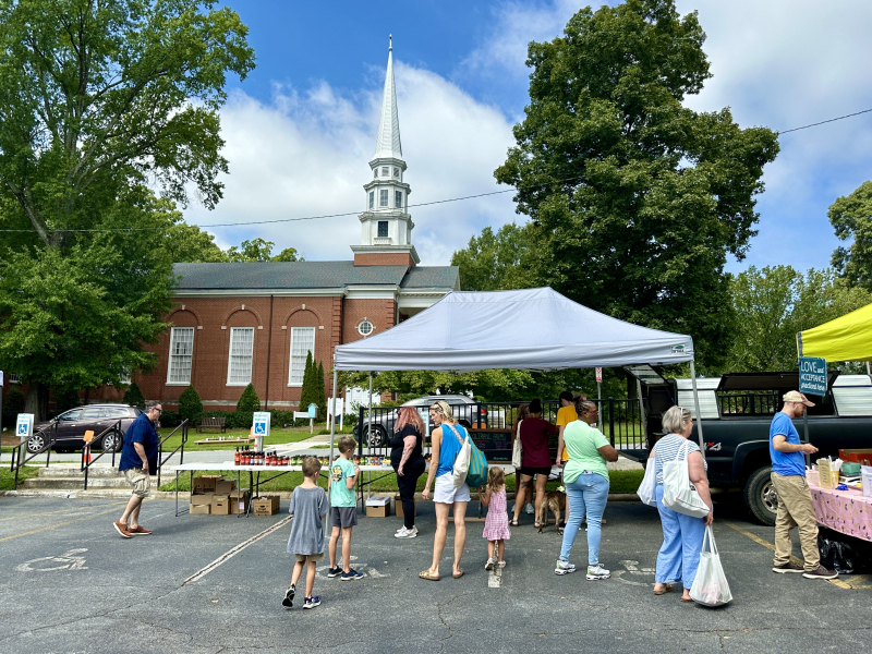 The Corner Farmers Market at St Andrew’s Episcopal on West Market Street