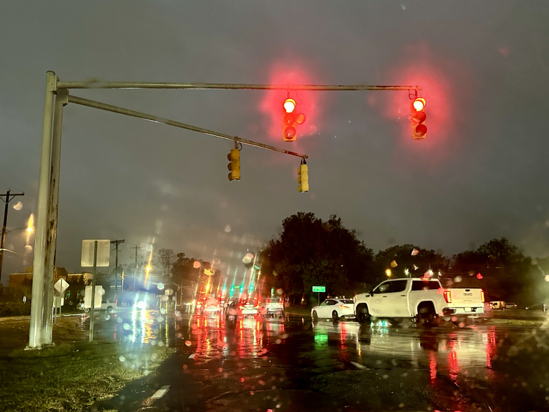 Rain Along Battleground Avenue
