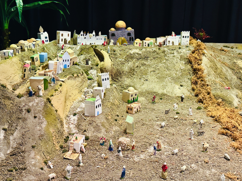 Part of the Putz at the First Moravian Church of Greensboro