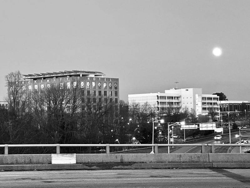 Moonrise Over Wendover Avenue