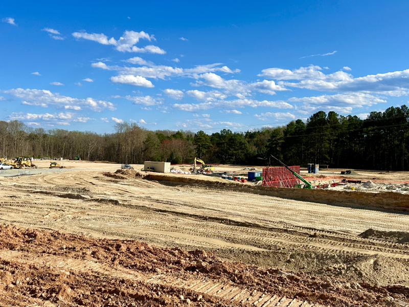 Construction On Horse Pen Creek Road