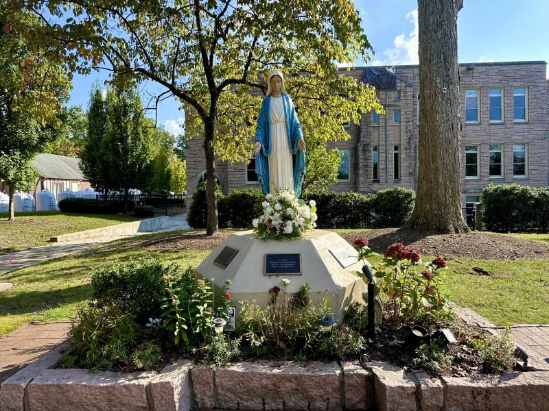 The Virgin Mary Statue at the Our Lady of Grace Statue
