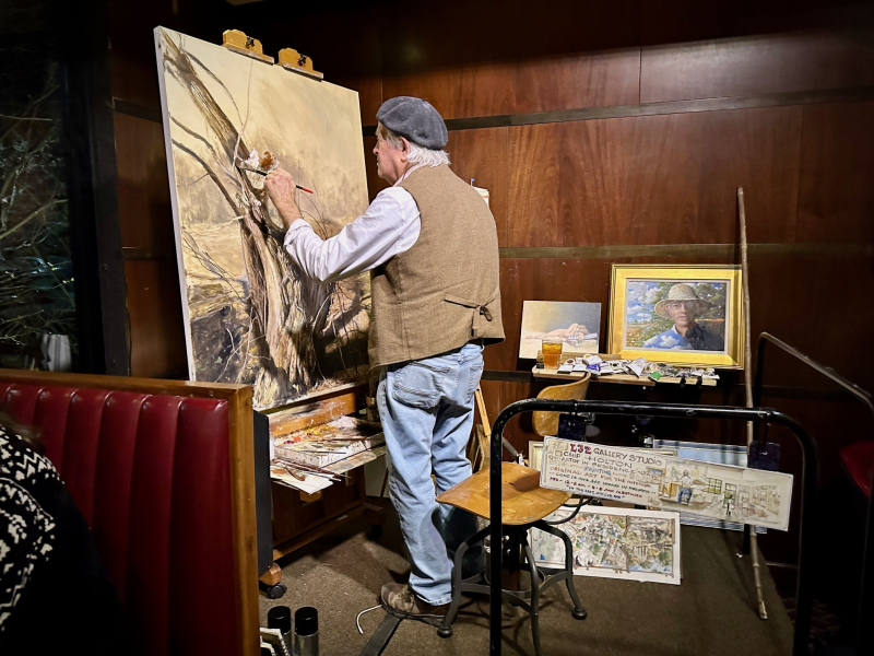 Chip Holton Painting in Real Time at Lucky 32