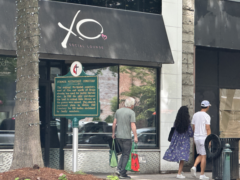 Former Methodist Cemetery Sign on South Elm