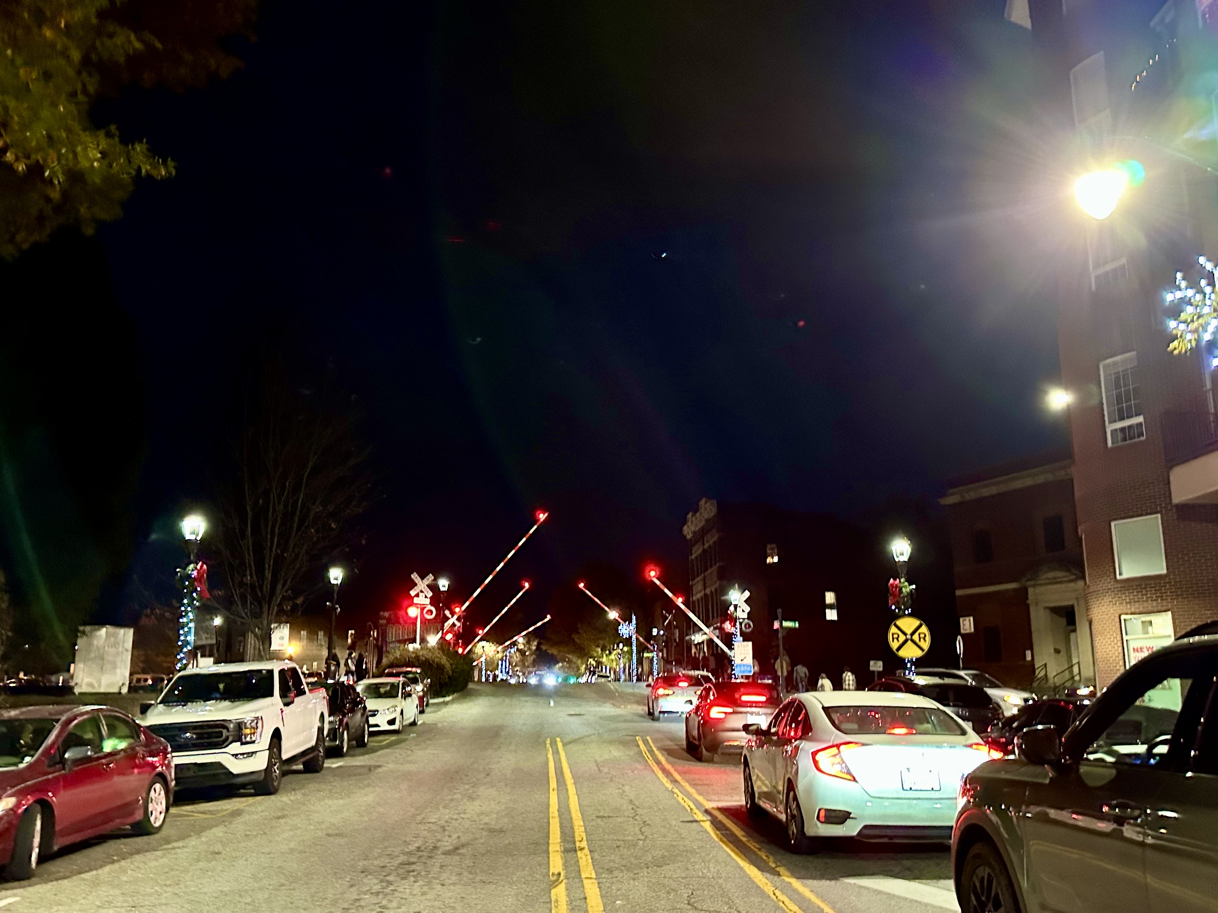 Barrier Gates along the Train Tracks