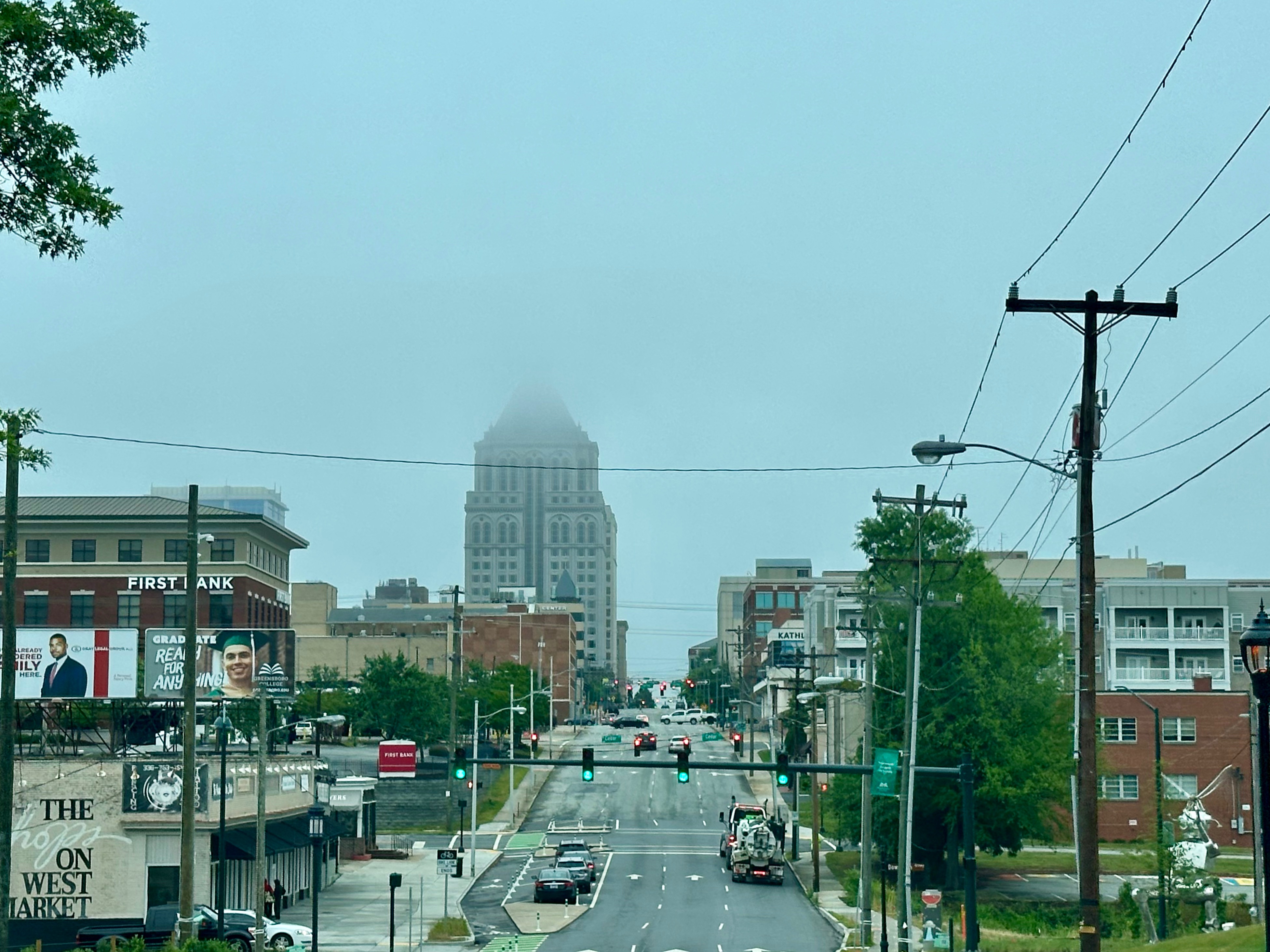 Heading into Town